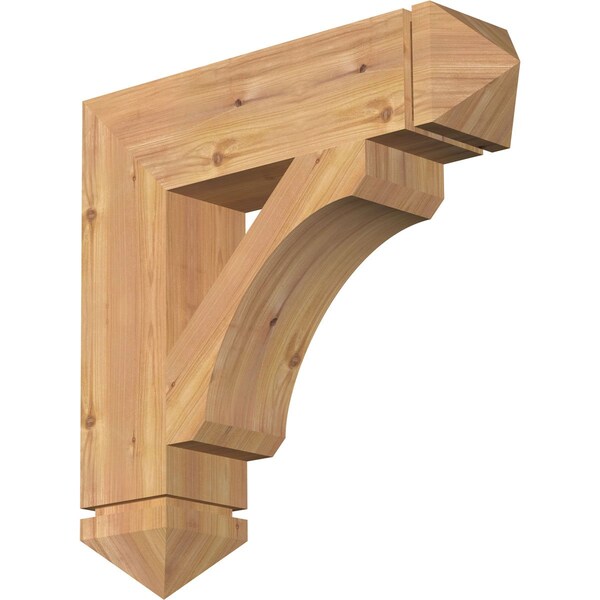 Ekena Millwork Legacy Arts & Crafts Smooth Bracket, Western Red Cedar, 5 1/2"W x 24"D x 24"H BKT06X24X24LEC03SWR - main